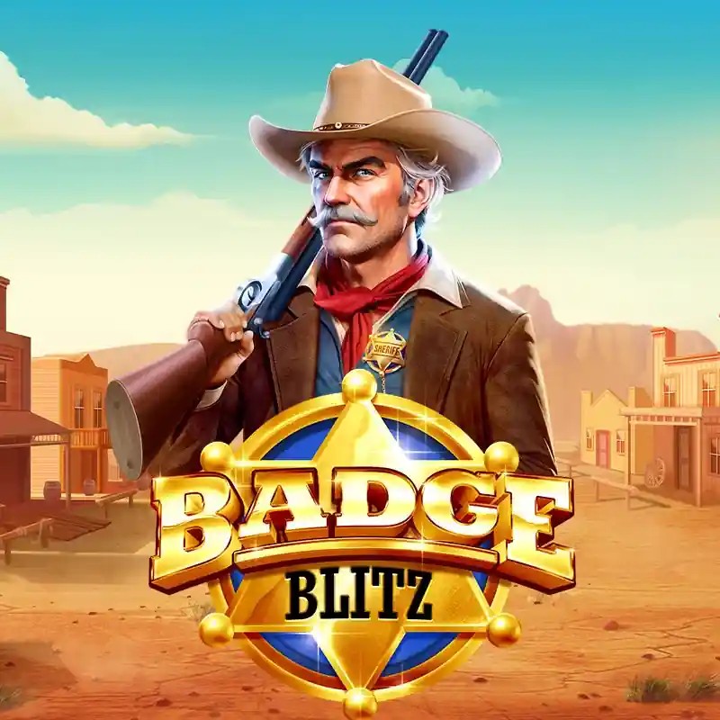 Badge Blitz logo by Pragmatic Play at Gambloria Casino