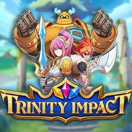 Trinity Impact slot logo by Play'n GO at Gambloria Casino